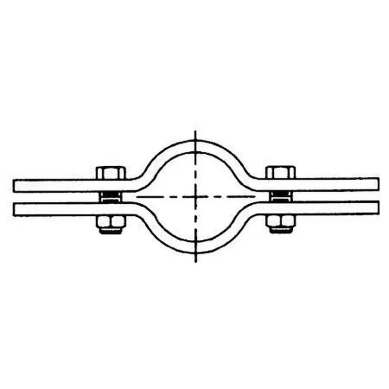 nVent CADDY 5100250EG 510 2-1/2 in. Electrogalvanized Steel Riser Clamp for Fire Protection