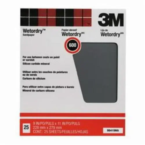3M 7000126434 Wetordry Sanding Sheet 180 Grit 9 in x 11 in