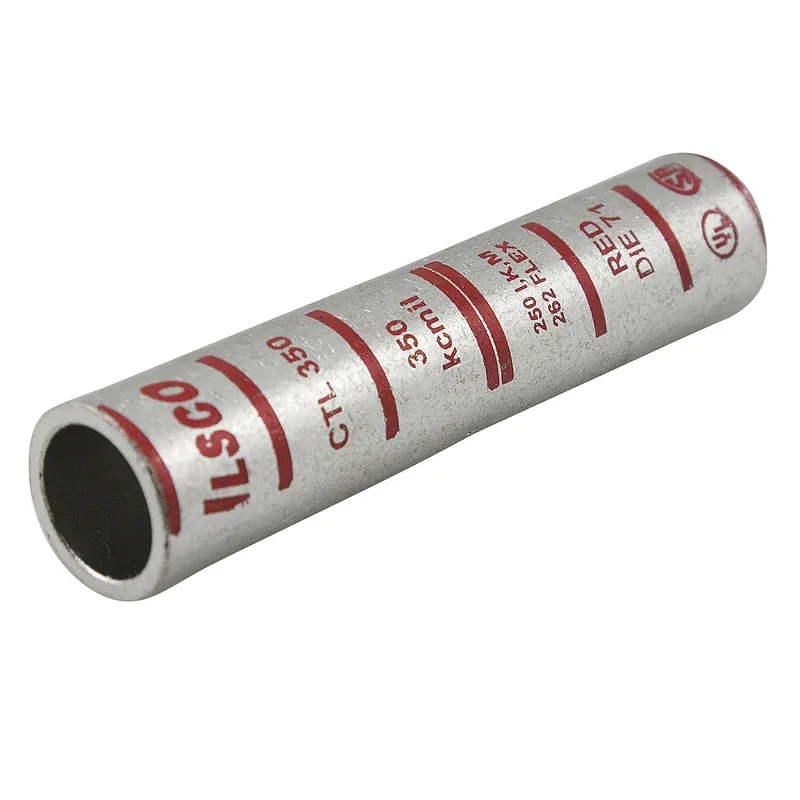 ILSCO CTL-4/0 Surecrimp Copper Compression Sleeve, Long Barrel, Size 4/0