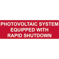 HellermannTyton 596-00474 Solar Label Reflective 5.5 x 1.75 Inch Red