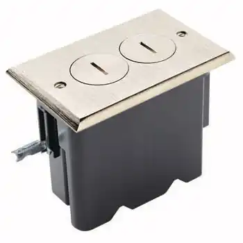 Wiremold LEGFB1DRN WOOD FLOOR BOX 880W Series 2-Outlet