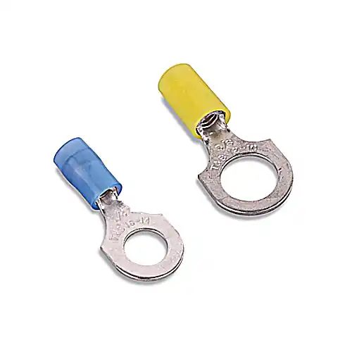ABB RC10-14 Nylon-Insulated Ring Terminal - #12-10, 1/4 bolt