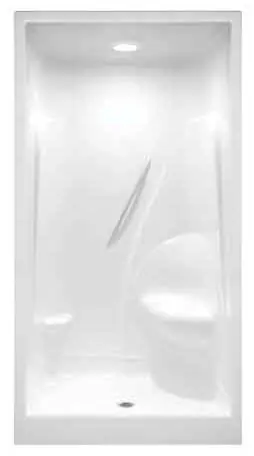 Aquatic CAM148-LH-WH 48 x 36 x 90 Acrylic Left Seat Shower Module
