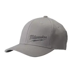 Milwaukee 504G-LXL FlexFit Fitted Hat - Gray L/XL