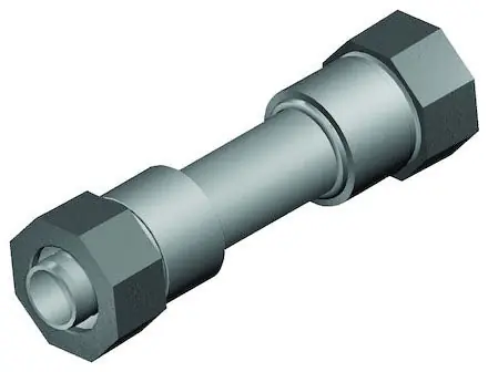 GF Central Plastics 360-000-703 3/4 x 3/4 Compression Coupling