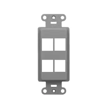 Legrand WP3414GY OnQ Decor Outlet Strap 4 Ports