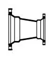 Star Pipe Products MJDR0302 3 x 2, Mechanical Joint x Mechanical Joint, 350 PSI, Ductile Iron, Reducer