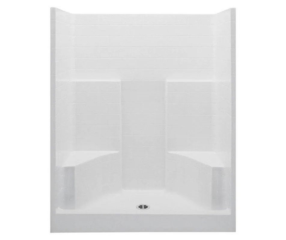 Aquatic 1603CTGN-WH Everyday 36-1/4 x 60 x 73-1/4 in. Alcove Shower Unit in White