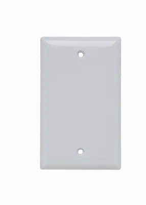 Pass & Seymour SP13W Plate Plastic 1Gang Blank Without Line White