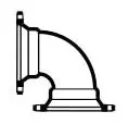 Star Pipe Products MJB9006 6 x 6 Mechanical Joint x Mechanical Joint 350 PSI Cement Lined/Black Asphaltic Seal Coated