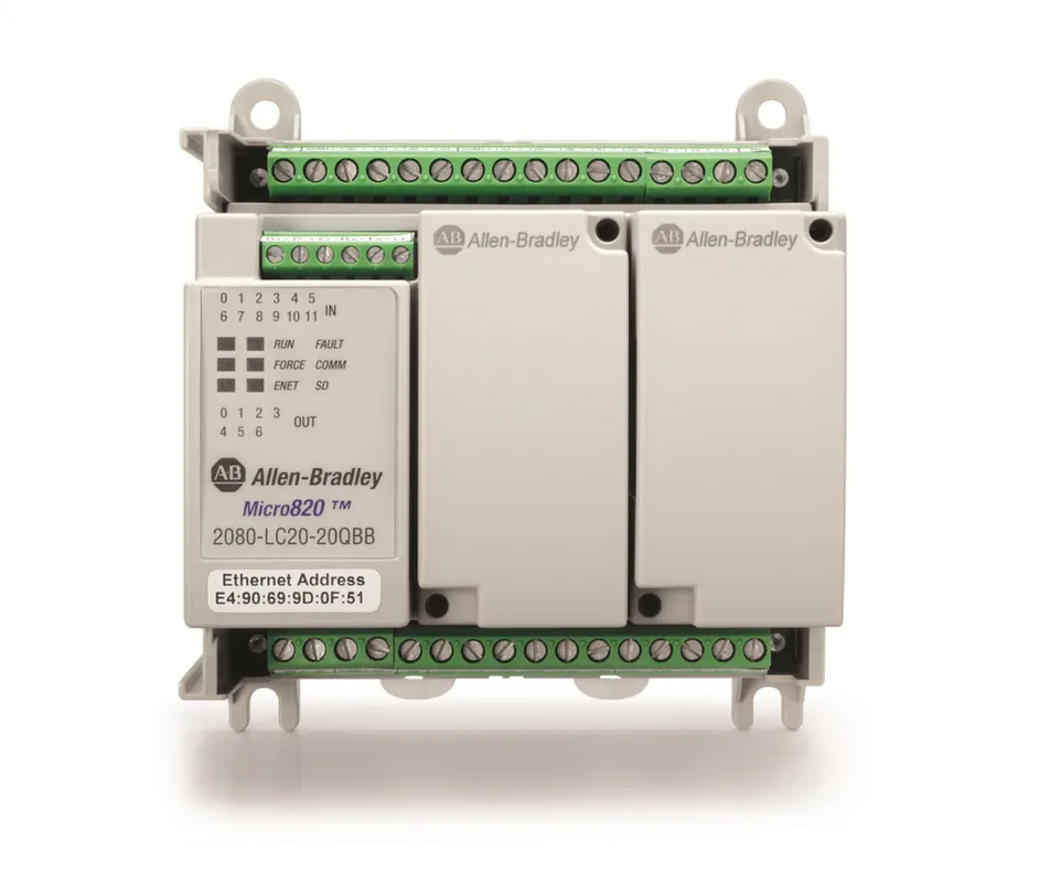 Allen-Bradley 2080-LC20-20QWBR Micro820 20 I/O Ethernet/IP Controller