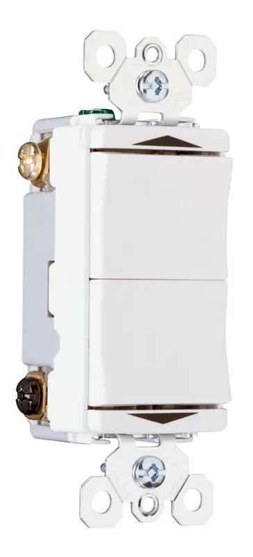 Legrand TM811DTMOW Specification Grade Double Throw Momentary Contact Switch 15 Amps 120 Volts