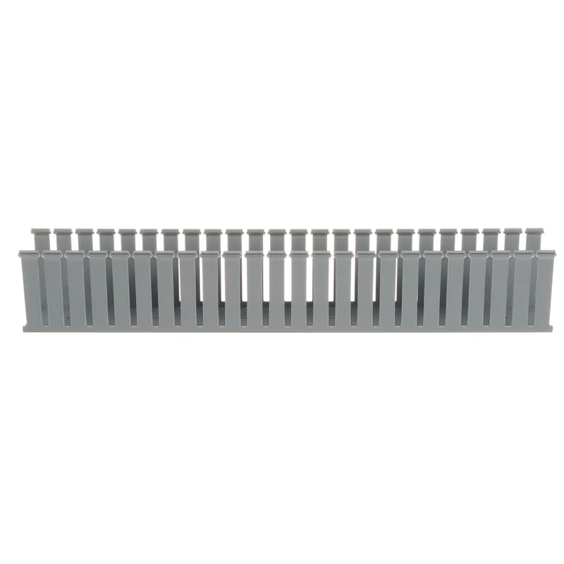 Panduit G3X4LG6 Base Wiring Duct, 0.31 in Wide Slot, 3-1/4 in W x 4.1 in D, PVC