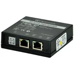 Altronix PACE1PRM Long-Range Ethernet Single-Port Receiver, 100Mbps per Port, Passes PoE/PoE+, Requires Compatible Transceiver