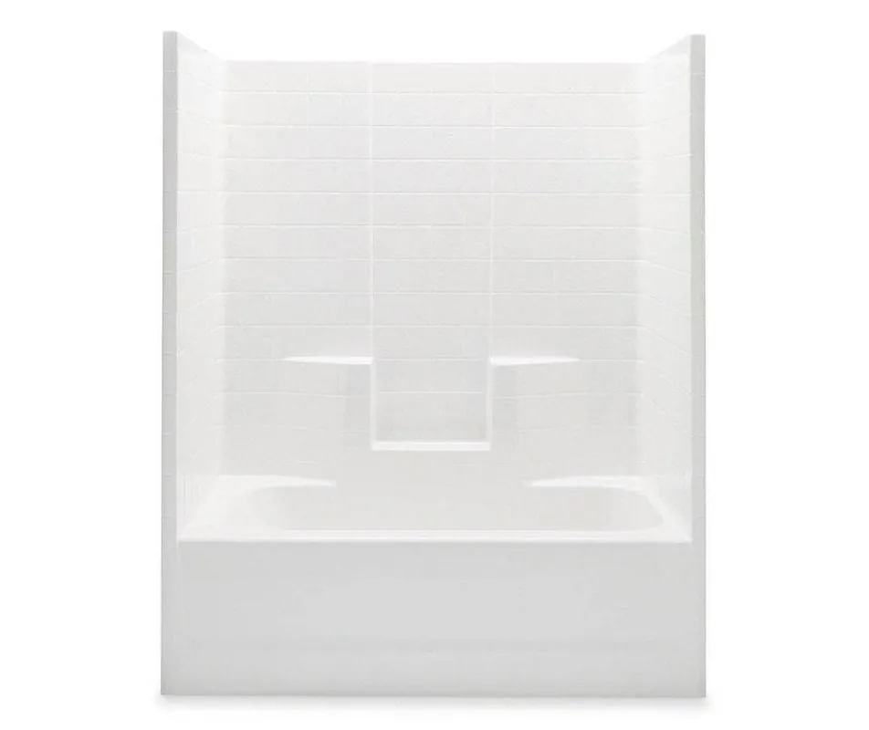 Aquatic 2603CTWR-WH Everyday 60 in. x 33-1/4 in. Tub & Shower Unit Right Drain