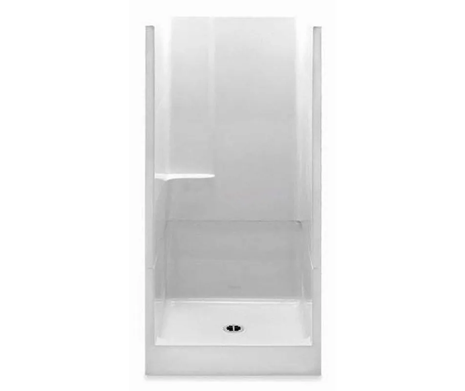 Aquatic 13632P-WH Everyday 2-Piece Remodeline Sectionals Shower, 36 in L x 36 in W x 72 in H, Gel-Coated/White