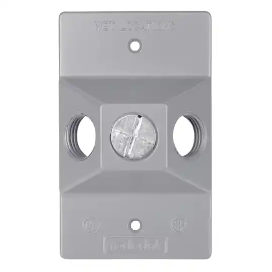 Red Dot DLC-31-WH SHRNK-WRP RECT 3 HOLE