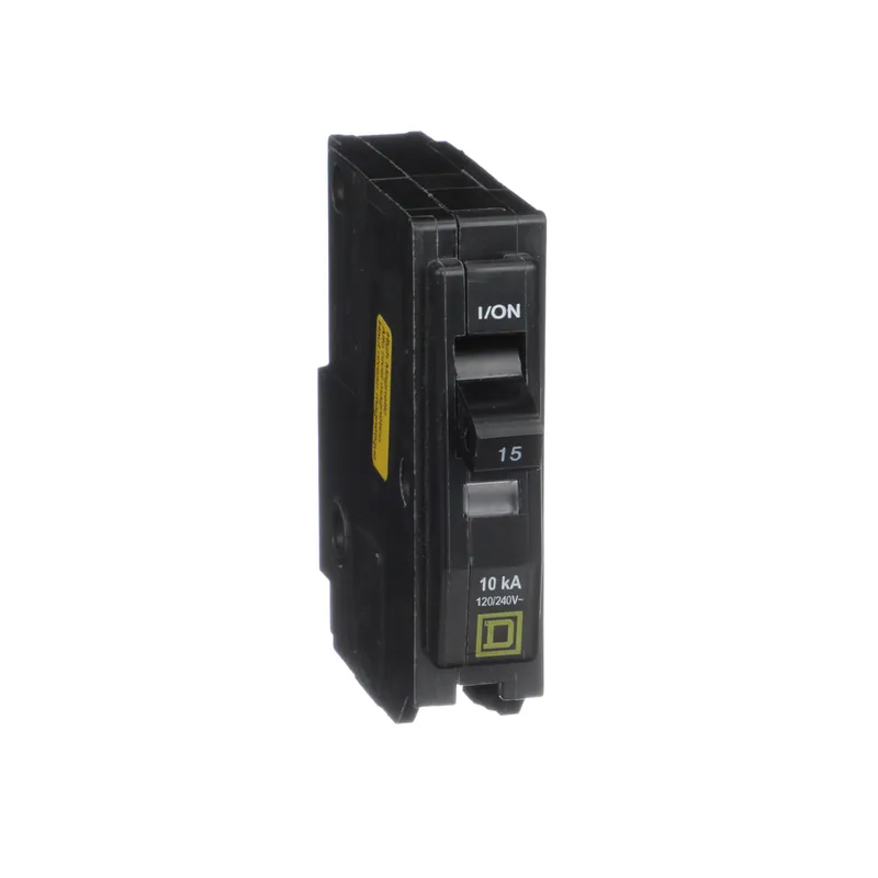 Square D QO115HM 1-Pole 15 Amp 120/240 Volt Plug-On Thermal Magnetic Miniature Circuit Breaker