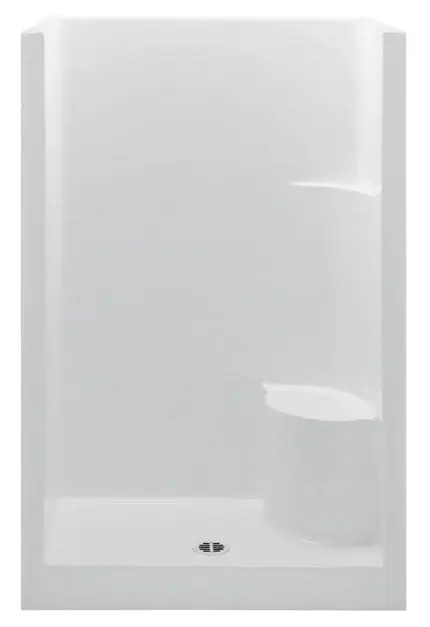 Aquatic 1483OS-LH-WH Aquatic Bath 1-Piece Shower Stall 48 in W x 72 in H Replacement MPN