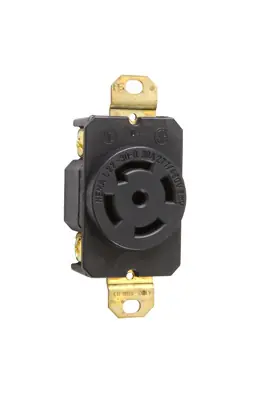 Legrand L2230R Pass & Seymour L2230-R Turnlok Single Receptacle, 30 Amp, 277/480V