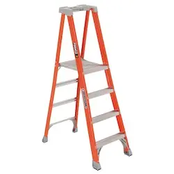 Louisville Ladder FXP1704 4-Foot Fiberglass Pinnacle Pro Platform Ladder 300-Pound Load Capacity