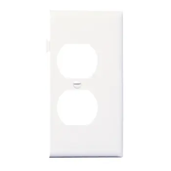 Pass & Seymour PJSE8W Duplex Receptacle Wall Plate, Sectional