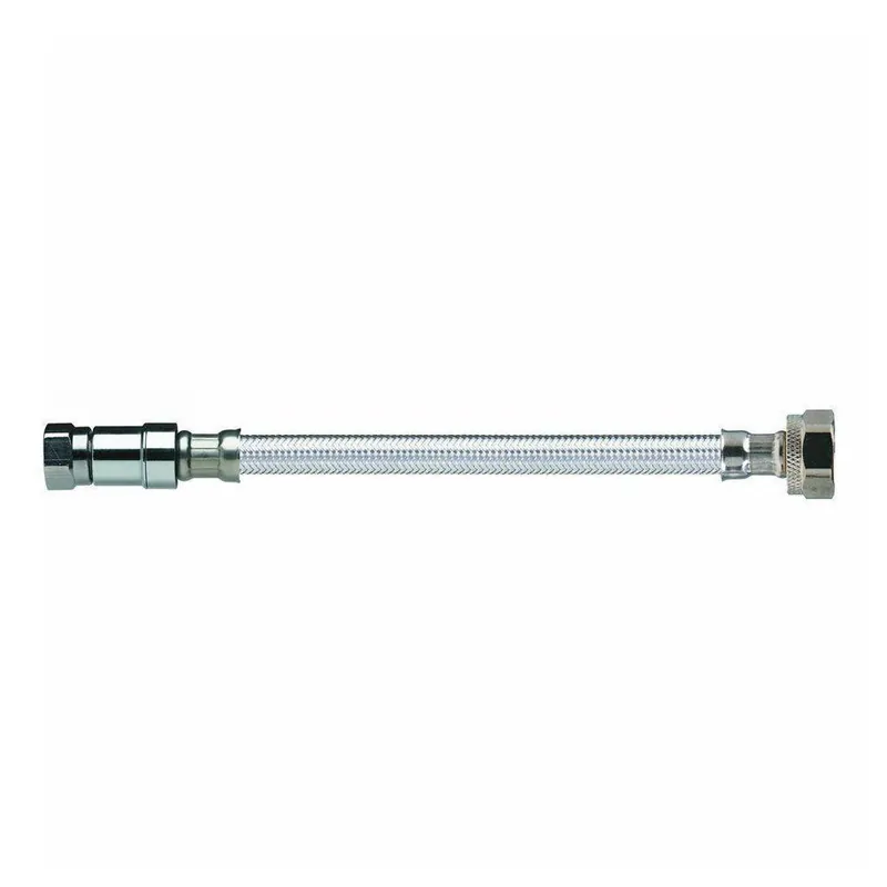 Easy Flex EF-FC-38C12F-16 3/8 in x 1/2 in Braided Stainless Sink Flexible Water Connector