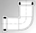 Harco Fittings 118-025 2-1/2 x 2-1/2, Gasketed x Gasketed, 200 PSI, SDR 21, Lead-Free