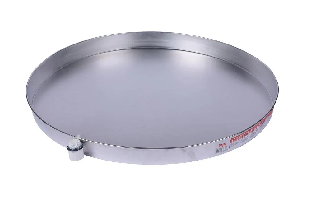 Oatey 34085 30 in. Aluminum Water Heater Pan with 1 in. PVC Adapter