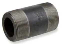 Smith-Cooper International 83NI4012160C 1-1/4 x 16 MPT x MPT Schedule 40 Black Welded Carbon Steel Nipple
