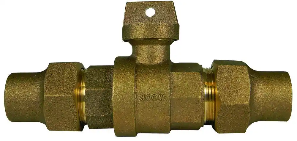 A.Y. McDonald 5129-162 1 Flared Water Service Brass Curb Stop Ball Valve M76100G