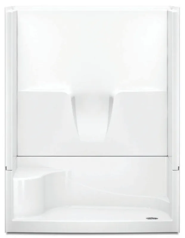 Aquatic 160344PS-RH-WH Shower Module 60 inches x 35-1/4 inches x 77-1/4 inches