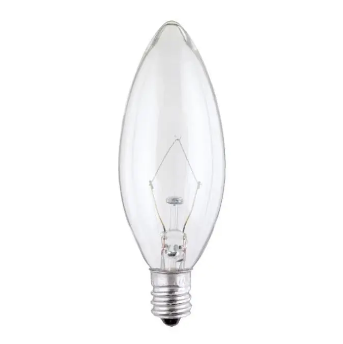 Westinghouse 0368300 Decorative Lamp 40W E12 Candelabra Lamp B9.5 Shape 40B91/2/CB/130