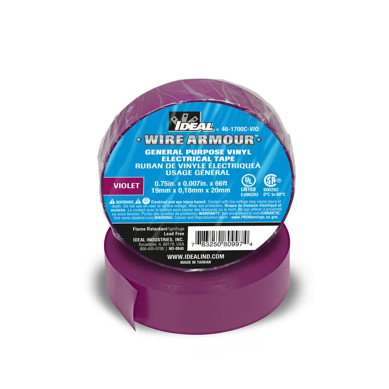 Ideal 46-1700C-VIO 3/4X66'X 7MIL GP Tape Violet
