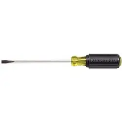 Klein Tools 605-10 1/4-Inch Cabinet Tip Screwdriver 10-Inch Shank