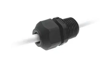Heyco M8437 1 NPT Nylon Liquidtight Cord Grip, .590-1.000 Cable Range - Black