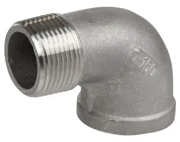 Smith-Cooper International S3116SE012 1-1/4 x 1-1/4 MPT x FPT Class 150 Cast 316 Stainless Steel Heavy Pattern Street 90D Elbow