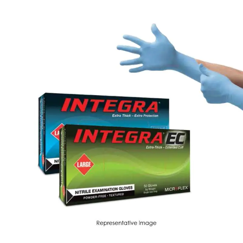 Ansell N864 MICROFLEX Integra Powder Free Textured Blue 8mil Nitrile Gloves X-Large