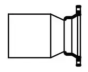 Star Pipe Products MJRS0804 8 x 4 Mechanical Joint x Small End Bell 300 PSI