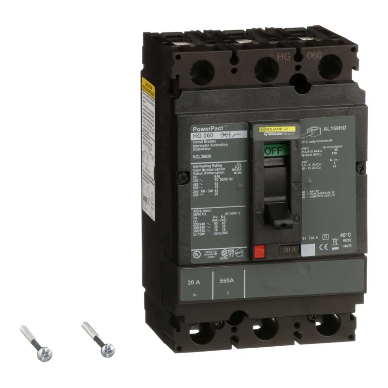 Square D HGL36020 SQD HGL36020 Circuit Breaker Power