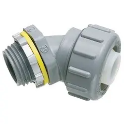 Arlington NMLT4550 Non Metallic 45 Degree Connector 1/2 Trade Size