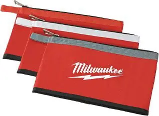 Milwaukee 48-22-8193 Zipper Pouches 3 PK