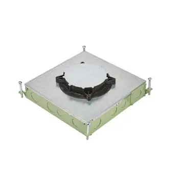Legrand RFB4E-OG 13-1/8 x 13-1/8 x 4-1/16 4-Gang Steel Square Recessed Floor Box
