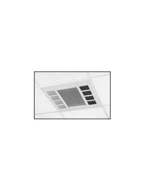 Marley CDFRE Northern White Downflow Ceiling Heater 23-3/4 x 23-3/4 x 7 Inch
