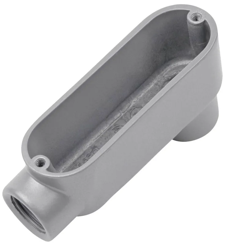 Red Dot ALB-1 Conduit Body 1/2 Inch Threaded Die Cast Aluminum Back Opening