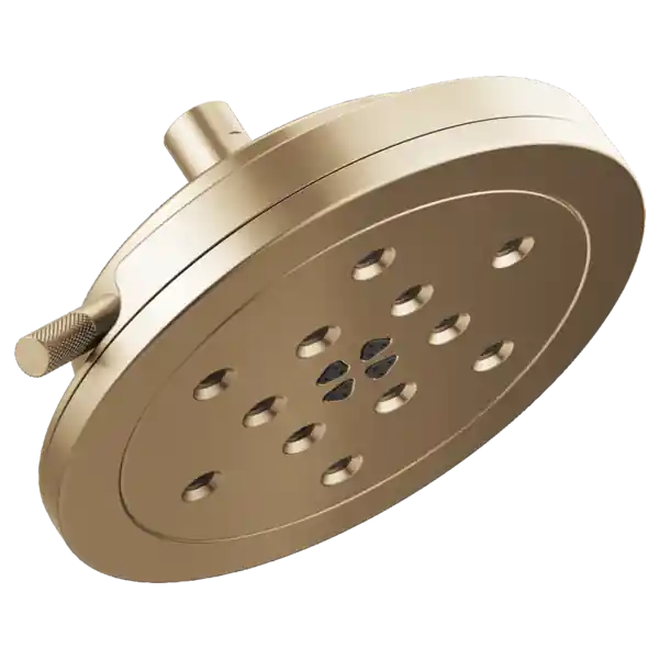 Brizo 87435-GL Litze 4-Function Raincan Showerhead with H2Okinetic Technology Luxe Gold