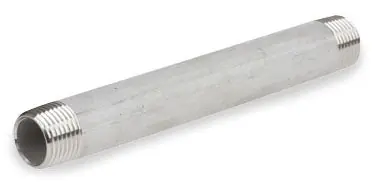 Smith-Cooper International S8346NI003054 3/8 x 5-1/2 MPT x MPT Schedule 40 Welded 316/316L Stainless Steel Nipple