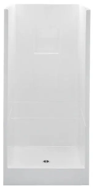 Aquatic 13232P-WH 32 x 33-1/4 x 74 Shower Module Center Drain