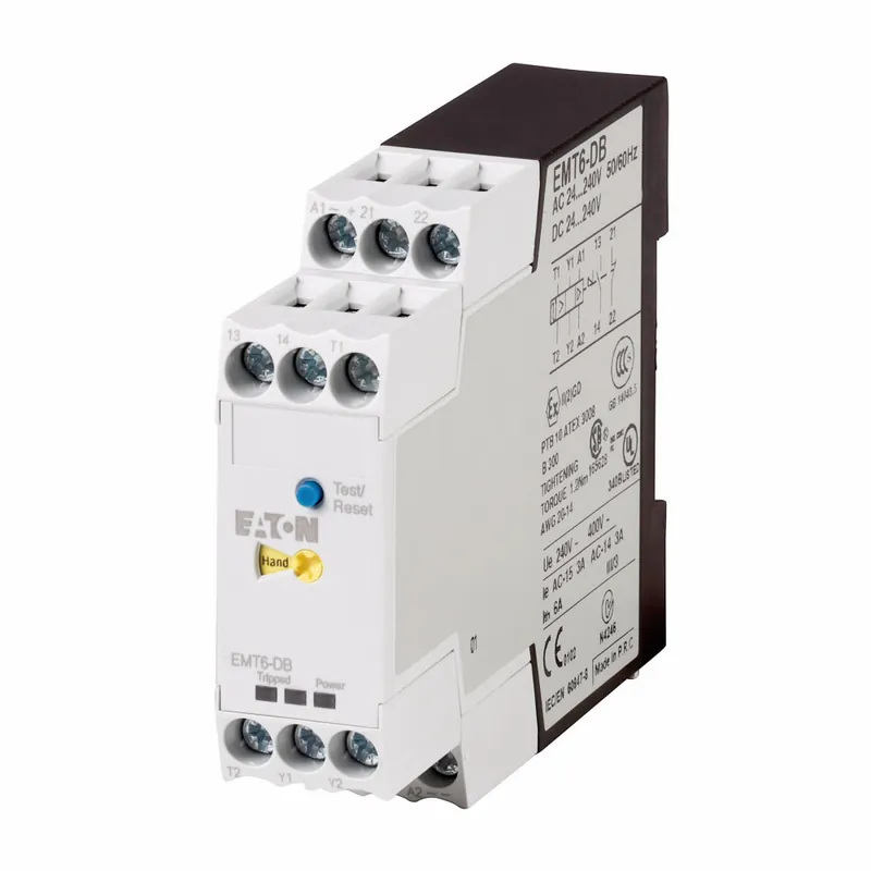 Eaton EMT6-DB Thermistor Overload Relay 24-240 Vac/dc 6A 600V
