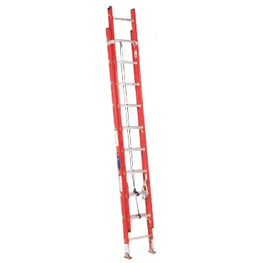 Louisville Ladder FE3240 Fiberglass Extension Ladder 300 lbs Load Capacity
